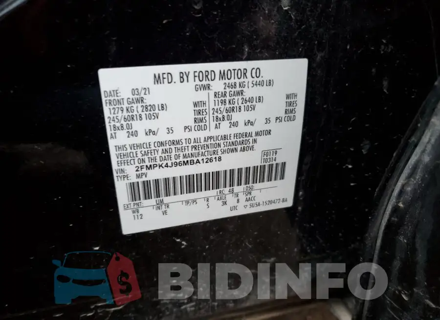 2FMPK4J96MBA12618 Photo# 13