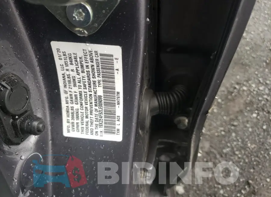 19XZE4F52LE009099 Photo# 12