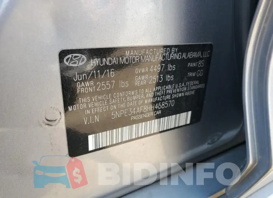 5NPE34AF8HH458570 Photo# 12