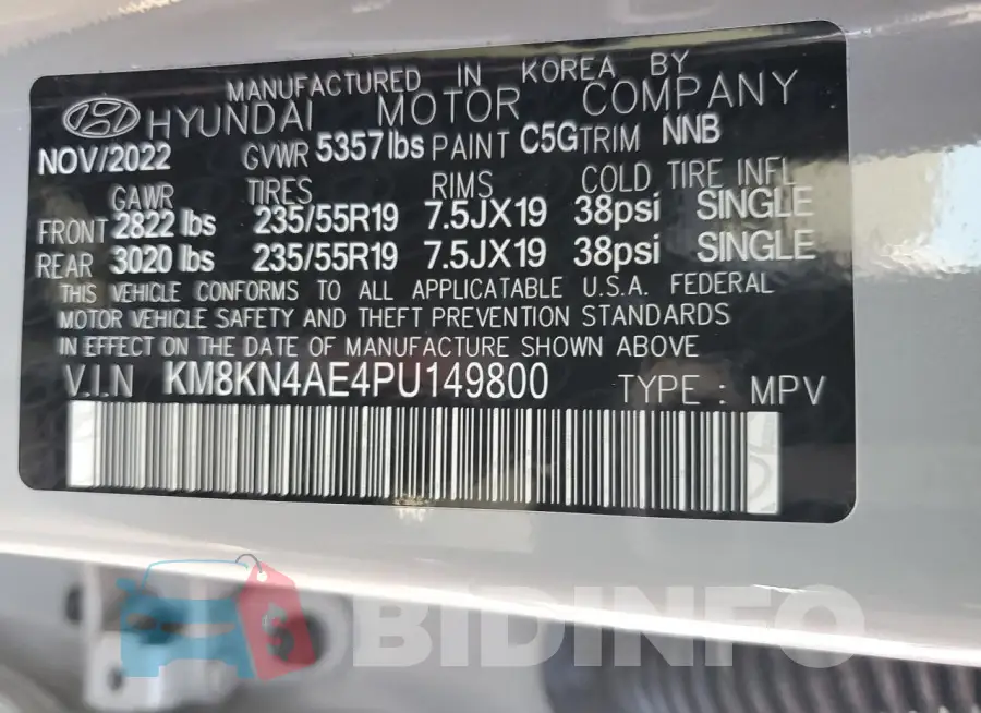 KM8KN4AE4PU149800 Photo# 13