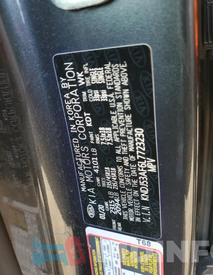 KNDJ53AF6L7723230 Photo# 13