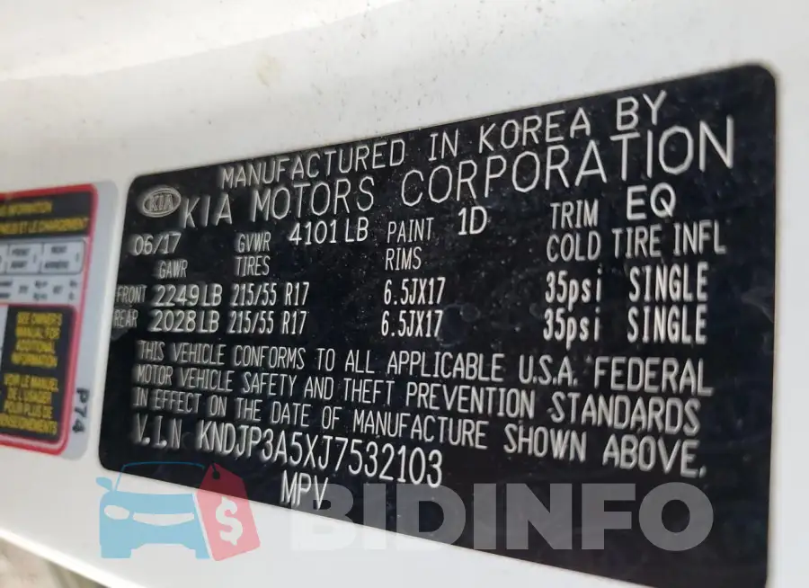 KNDJP3A5XJ7532103 Photo# 12