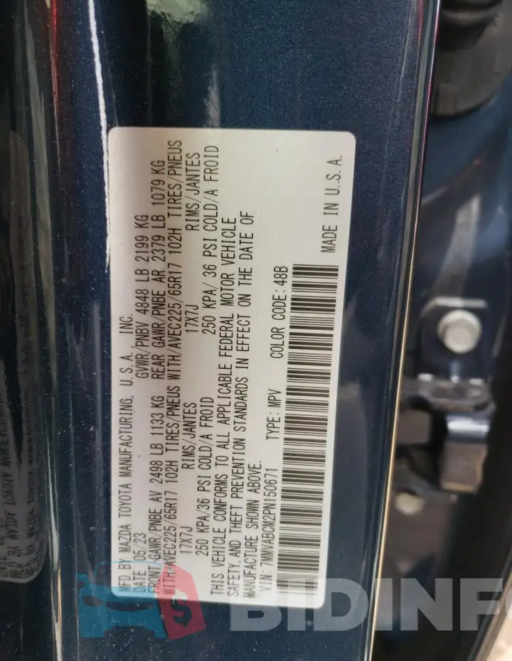 7MMVABCM2PN150671 Photo# 12