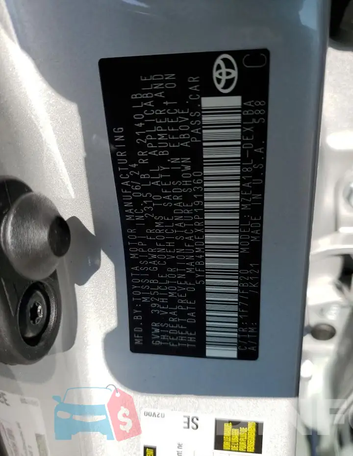 5YFB4MDEXRP191360 Photo# 12