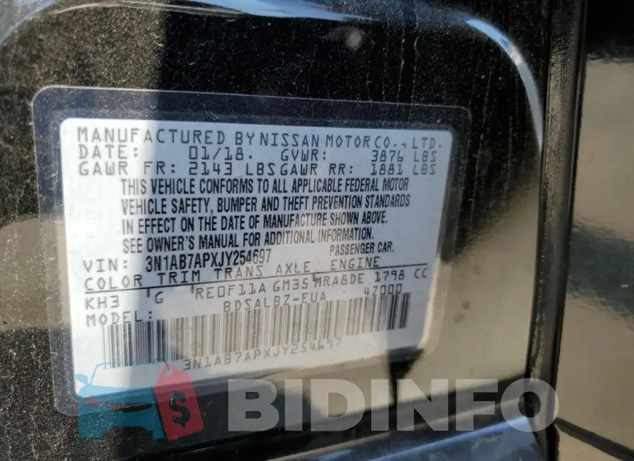 3N1AB7APXJY254697 Photo# 12