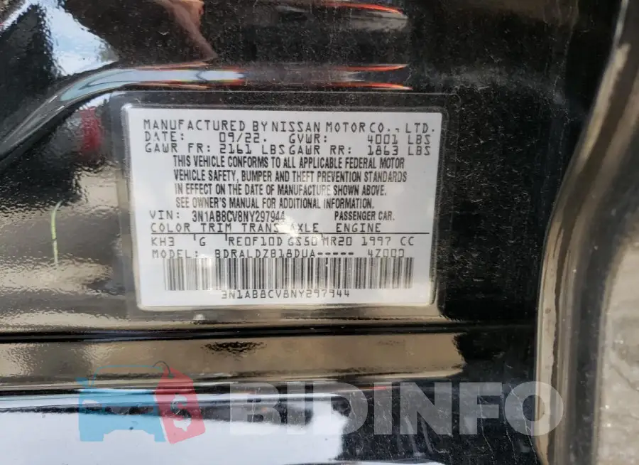 3N1AB8CV8NY297944 Photo# 12