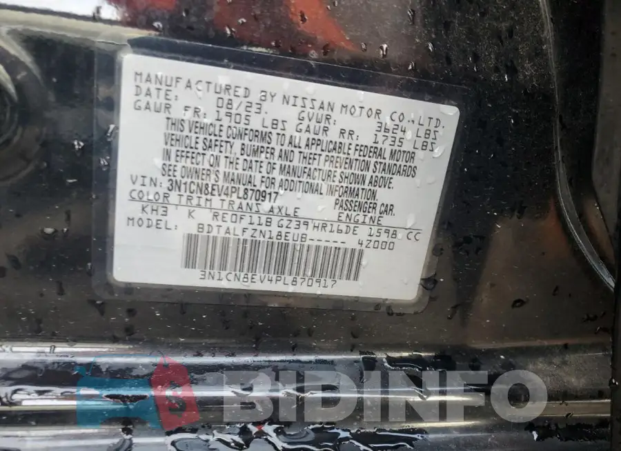 3N1CN8EV4PL870917 Photo# 13