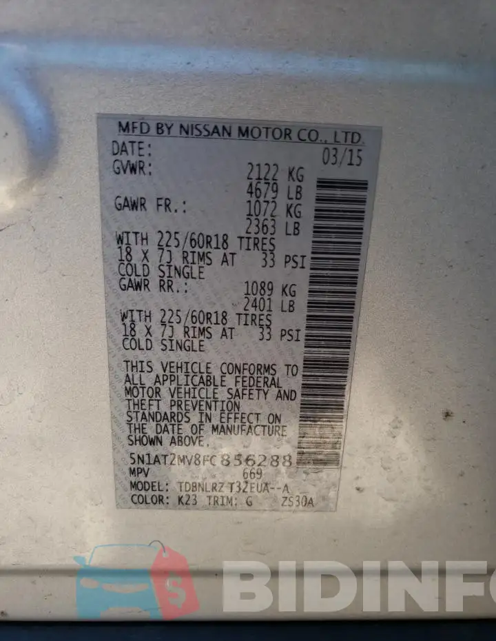 5N1AT2MV8FC856288 Photo# 12
