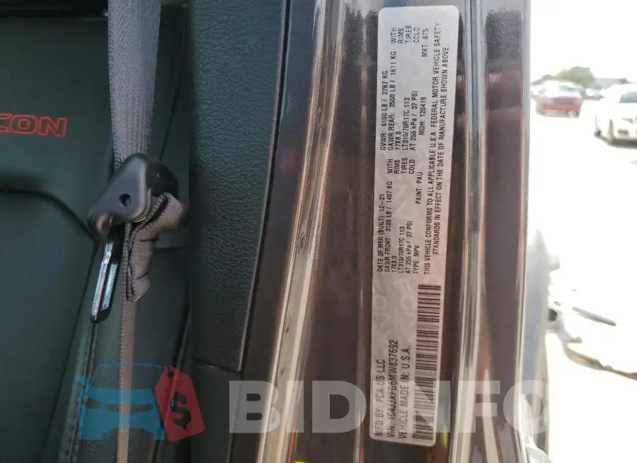 1C4JJXFG6MW837692 Photo# 14