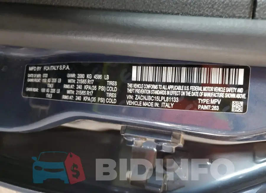 ZACNJBC15LPL81133 Photo# 12