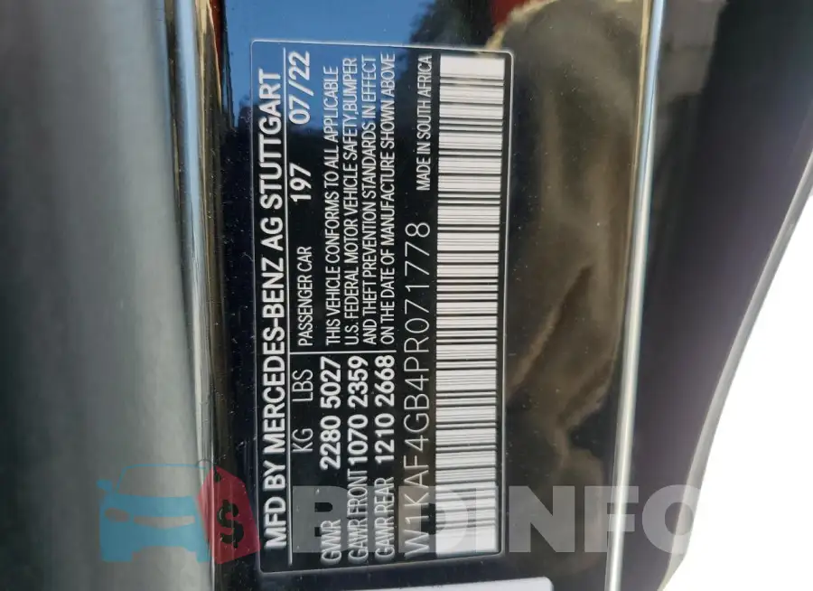 W1KAF4GB4PR071778 Photo# 12
