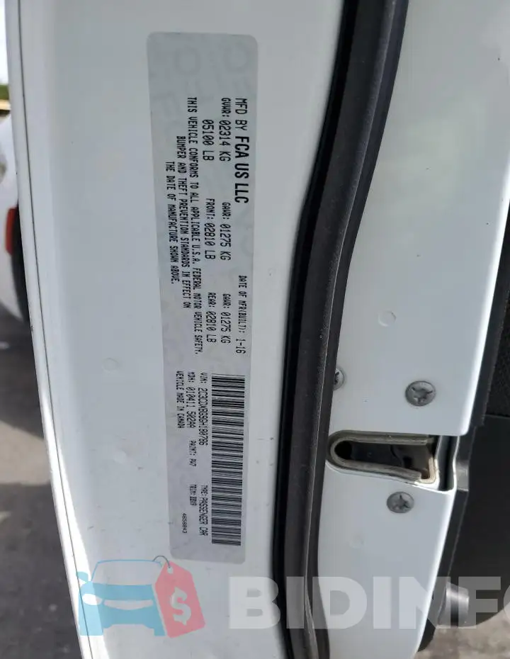 2C3CDXBG9GH180786 Photo# 12