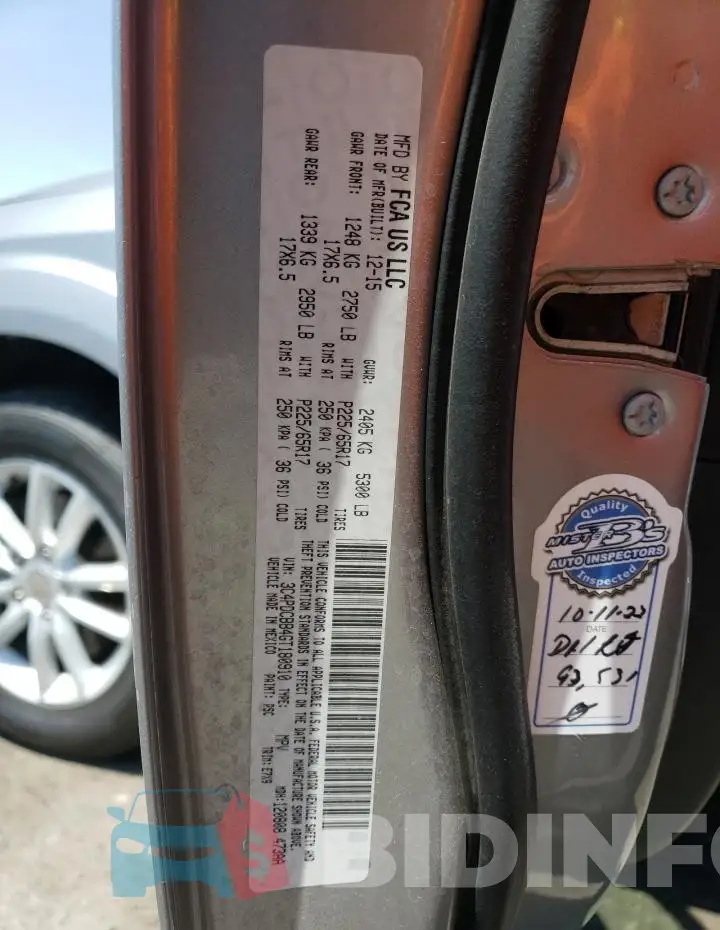 3C4PDCBB4GT180910 Photo# 13