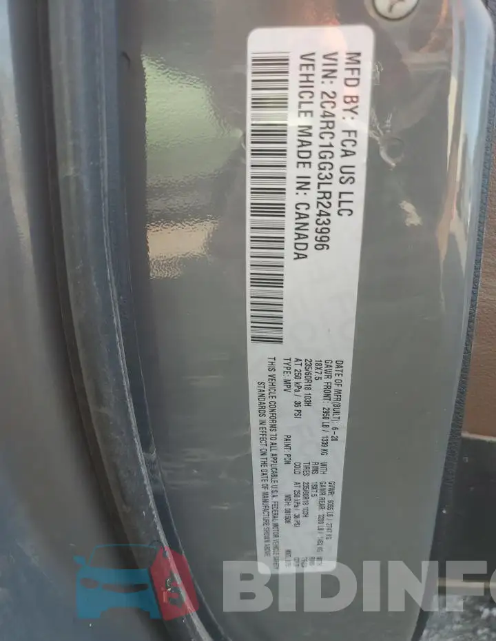2C4RC1GG3LR243996 Photo# 13