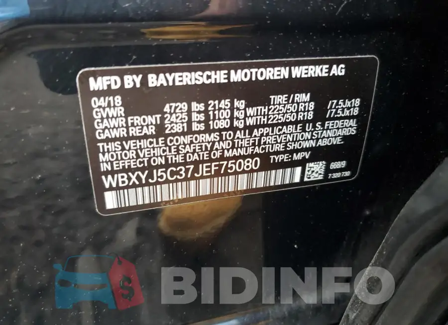 WBXYJ5C37JEF75080 Photo# 12