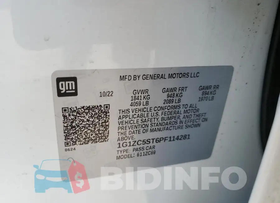 1G1ZC5ST6PF114281 Photo# 12
