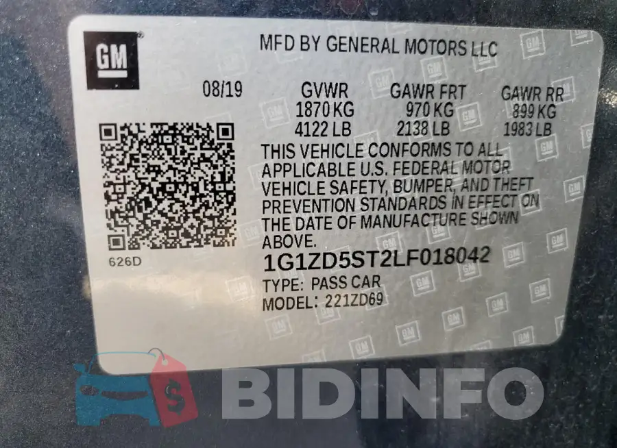 1G1ZD5ST2LF018042 Photo# 12
