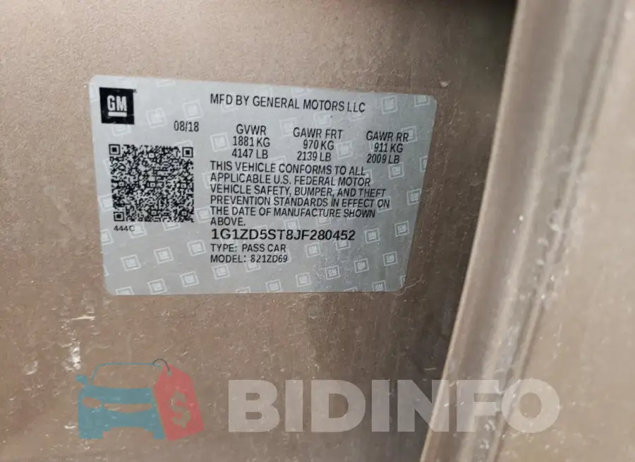 1G1ZD5ST8JF280452 Photo# 12