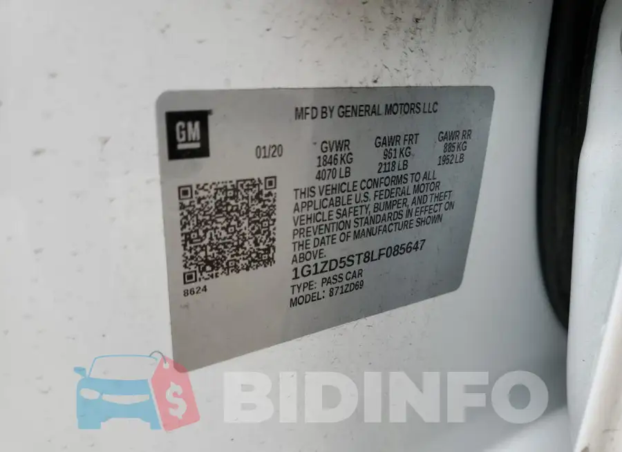 1G1ZD5ST8LF085647 Photo# 12