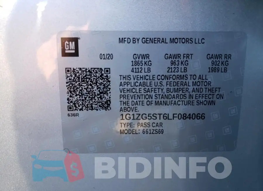1G1ZG5ST6LF084066 Photo# 12