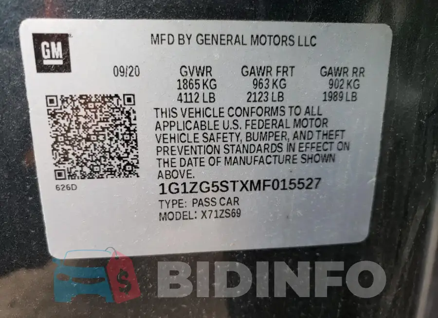 1G1ZG5STXMF015527 Photo# 12