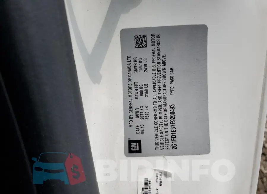 2G1FD1E37F9290493 Photo# 12