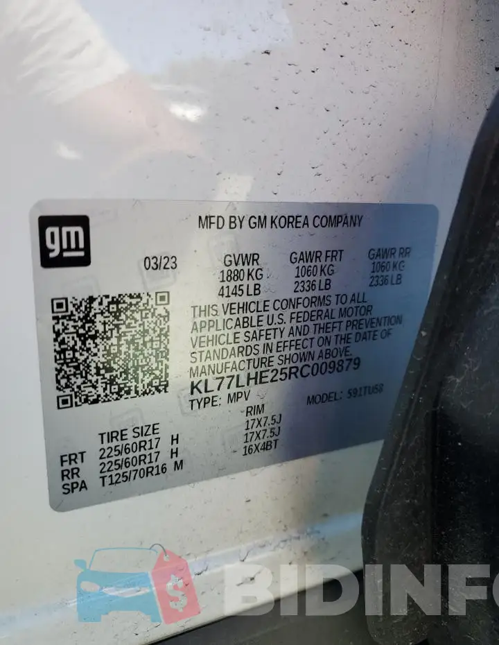 KL77LHE25RC009879 Photo# 14