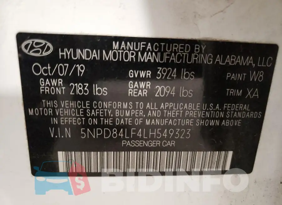5NPD84LF4LH549323 Photo# 12