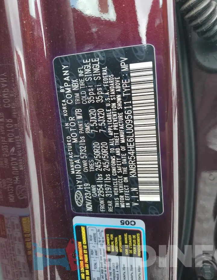 KM8R54HE6LU095611 Photo# 13