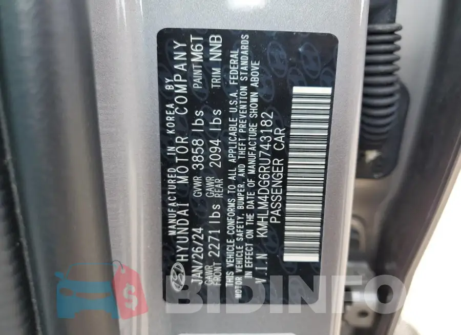 KMHLM4DG6RU743182 Photo# 13