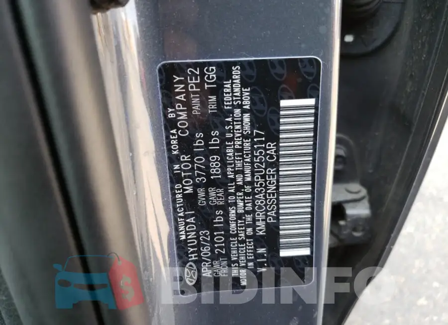 KMHRC8A35PU255117 Photo# 13