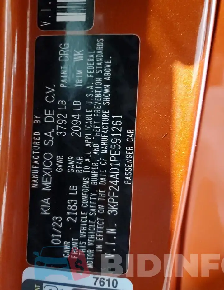 3KPF24AD1PE591261 Photo# 13
