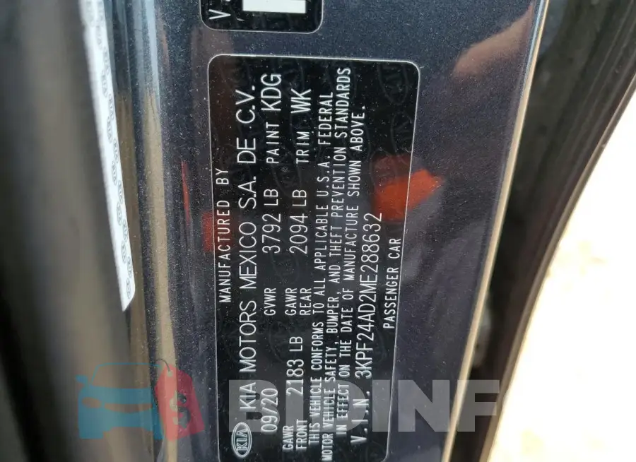 3KPF24AD2ME288632 Photo# 12