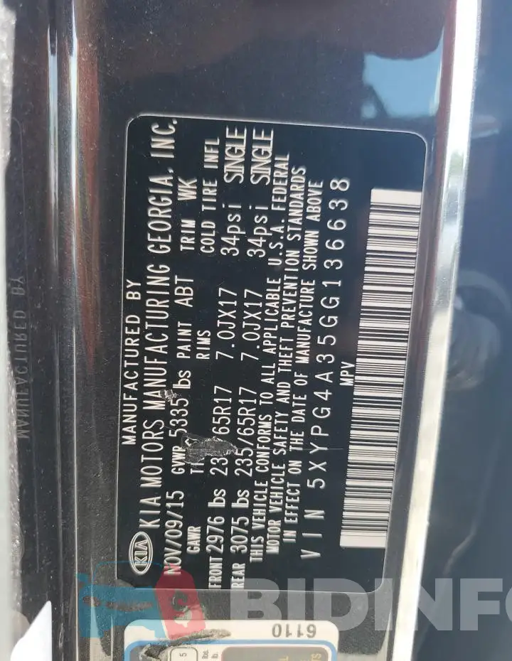 5XYPG4A35GG136638 Photo# 12