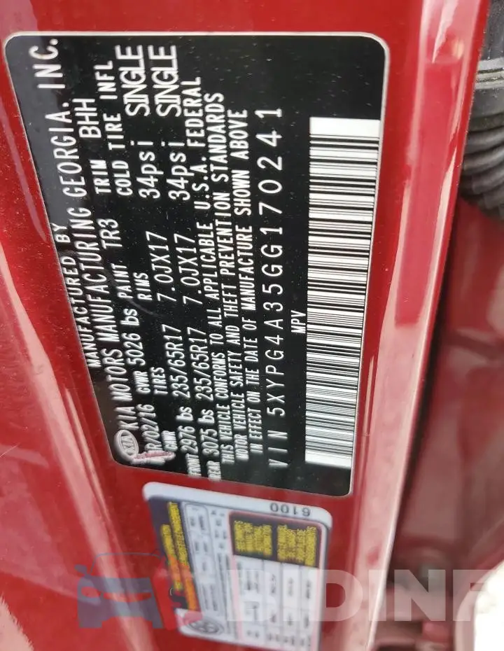 5XYPG4A35GG170241 Photo# 13