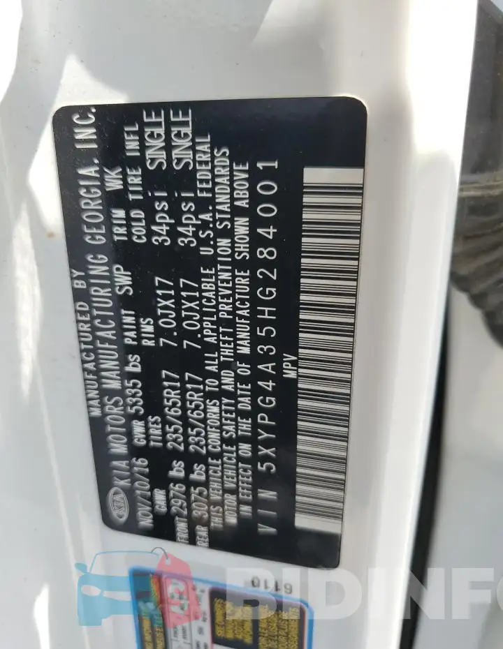5XYPG4A35HG284001 Photo# 13