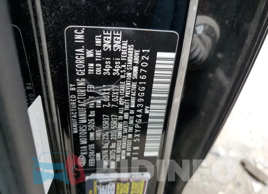 5XYPG4A39GG167021 Photo# 13