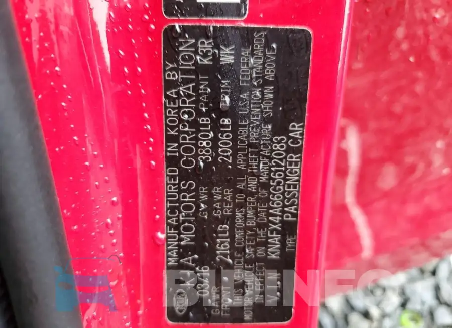 KNAFX4A66G5612083 Photo# 12