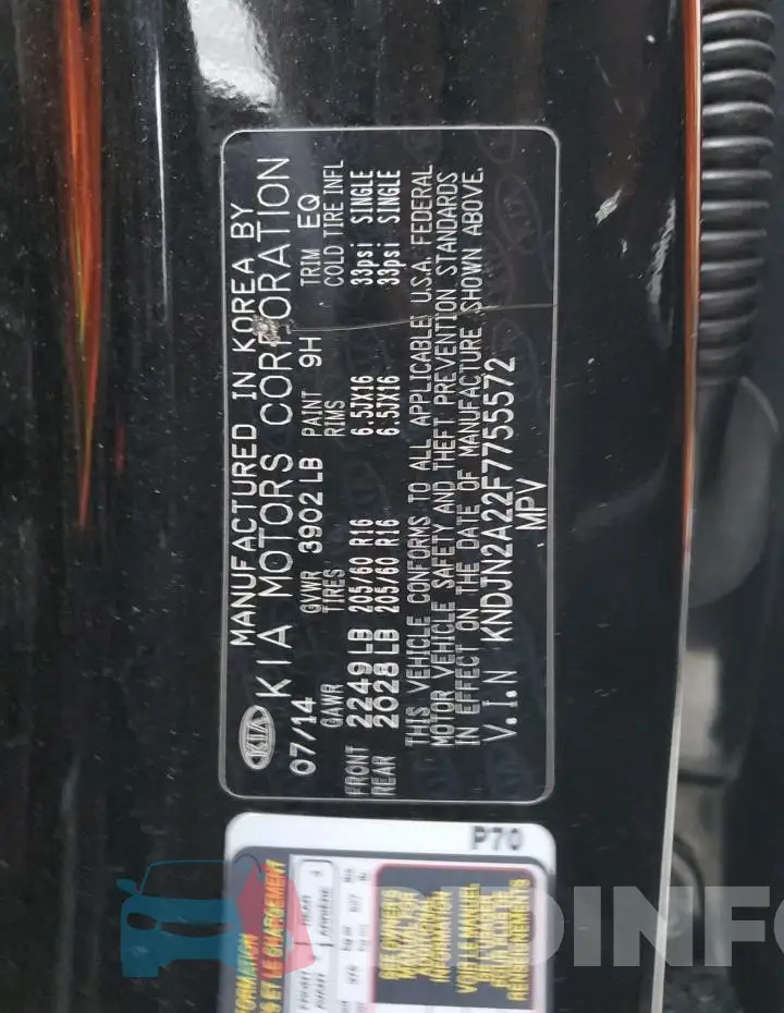 KNDJN2A22F7755572 Photo# 12