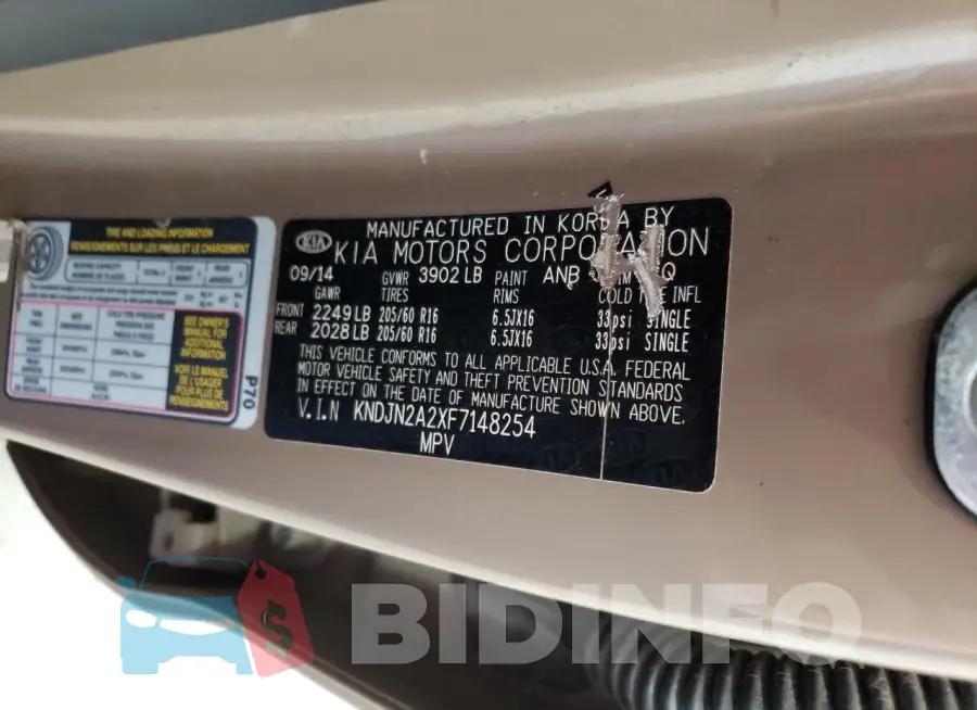 KNDJN2A2XF7148254 Photo# 12