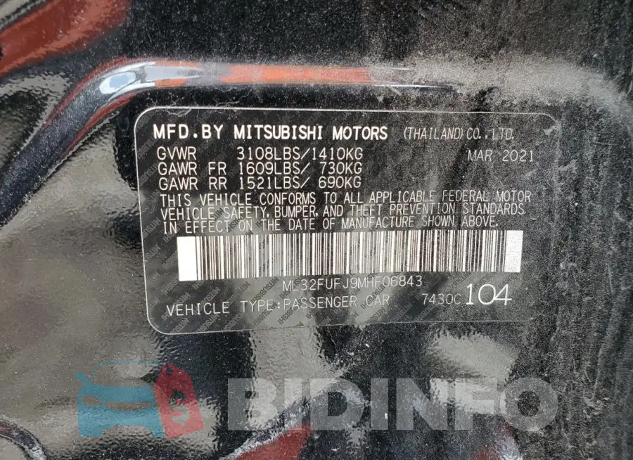 ML32FUFJ9MHF06843 Photo# 12