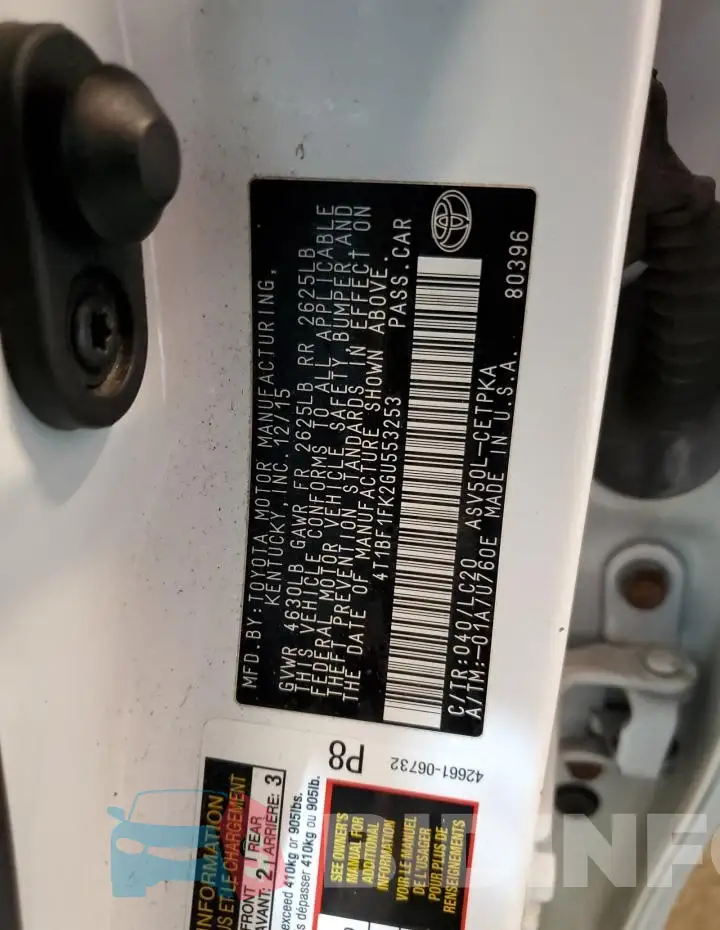 4T1BF1FK2GU553253 Photo# 12