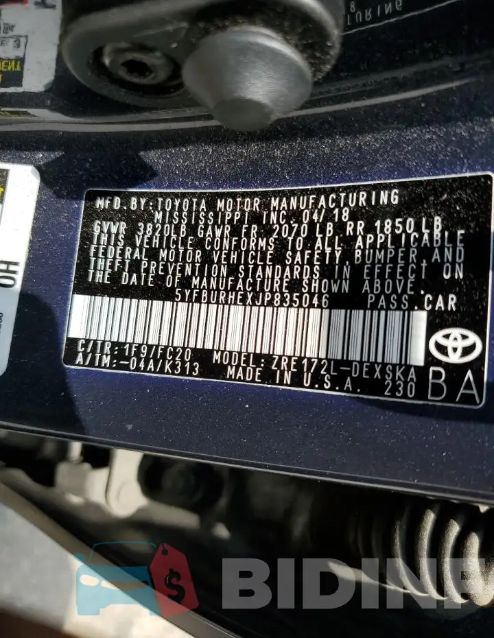 5YFBURHEXJP835046 Photo# 12