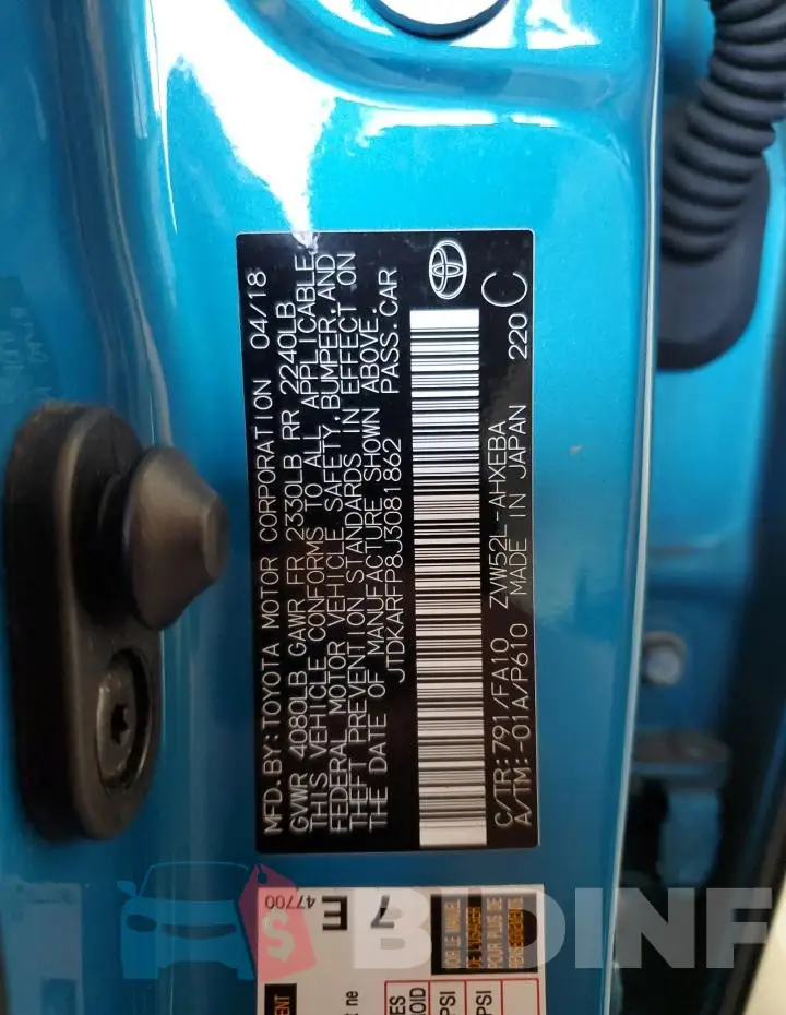 JTDKARFP8J3081862 Photo# 14