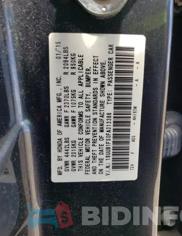 19UUB1F50FA013386 Photo# 12