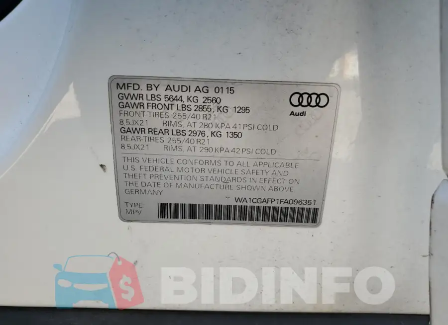 WA1CGAFP1FA096351 Photo# 13