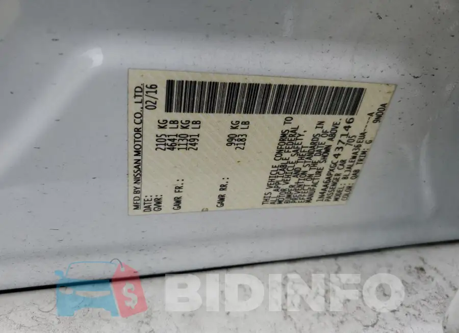 1N4AA6APXGC437146 Photo# 13