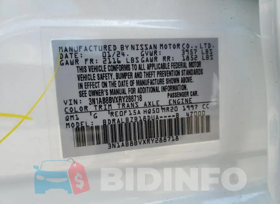 3N1AB8BVXRY288718 Photo# 12