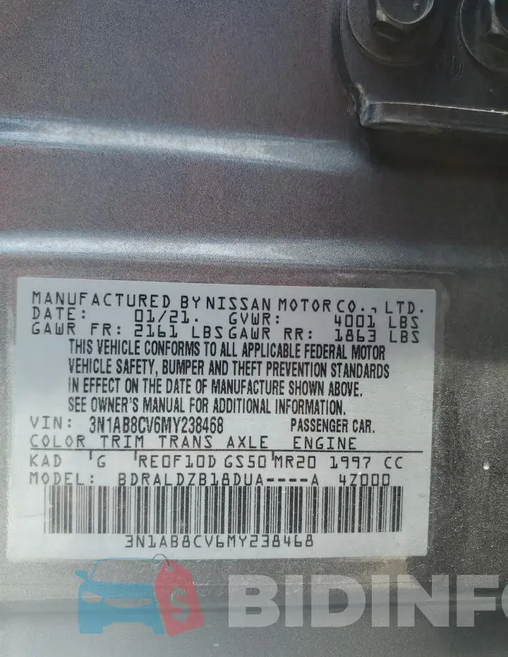 3N1AB8CV6MY238468 Photo# 12