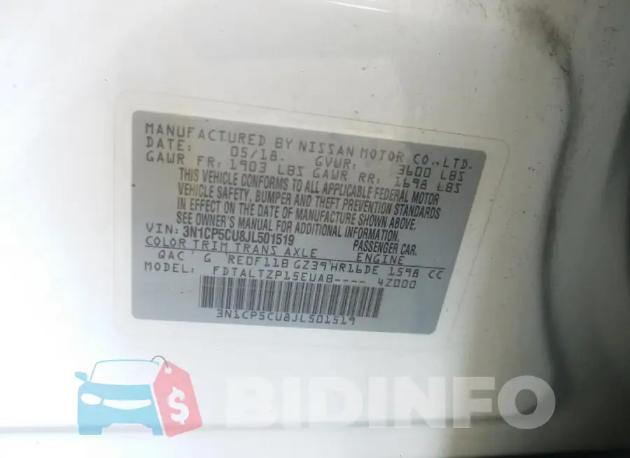 3N1CP5CU8JL501519 Photo# 10